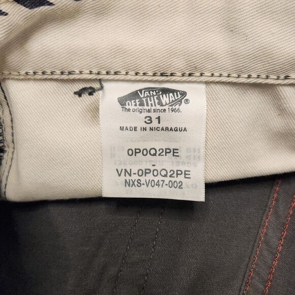 Vans Y2K Jeans Men's 31x 31 Gray Pants x Cathy Van Engel Straight Skater 90's - Picture 10 of 11